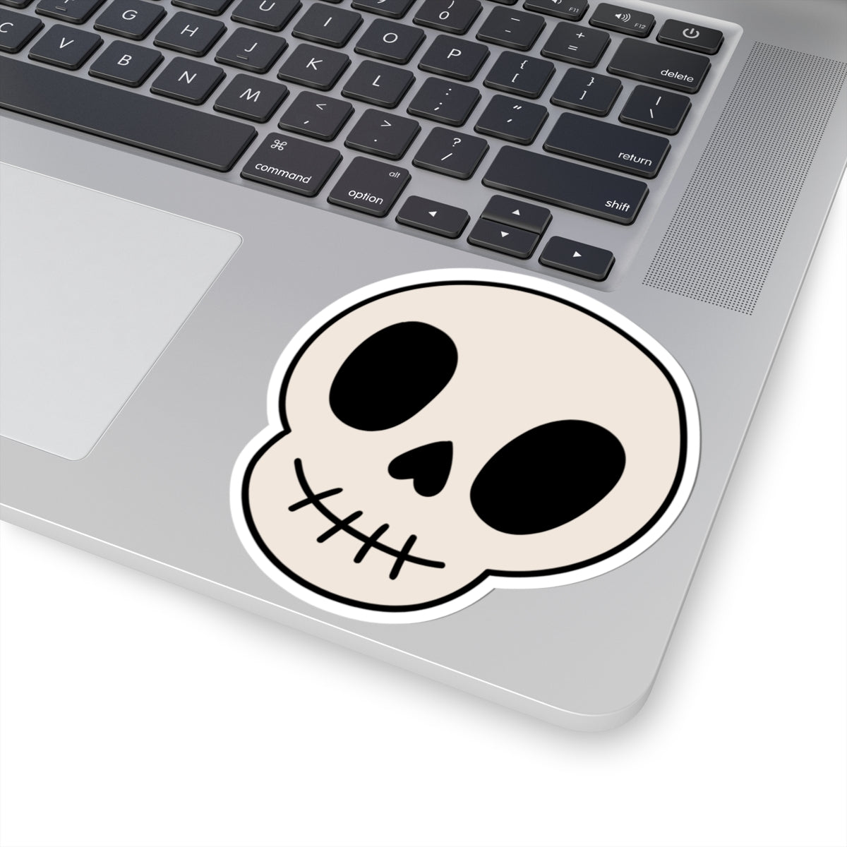 pastel goth sticker, halloween sticker, cute skull sticker, gothic bow sticker, kawaii halloween sticker, spooky cute decal, pink halloween aesthetic, skull and bow sticker, halloween laptop sticker, pastel spooky sticker, girly halloween accessory