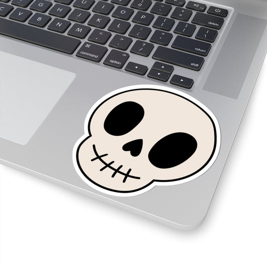 pastel goth sticker, halloween sticker, cute skull sticker, gothic bow sticker, kawaii halloween sticker, spooky cute decal, pink halloween aesthetic, skull and bow sticker, halloween laptop sticker, pastel spooky sticker, girly halloween accessory